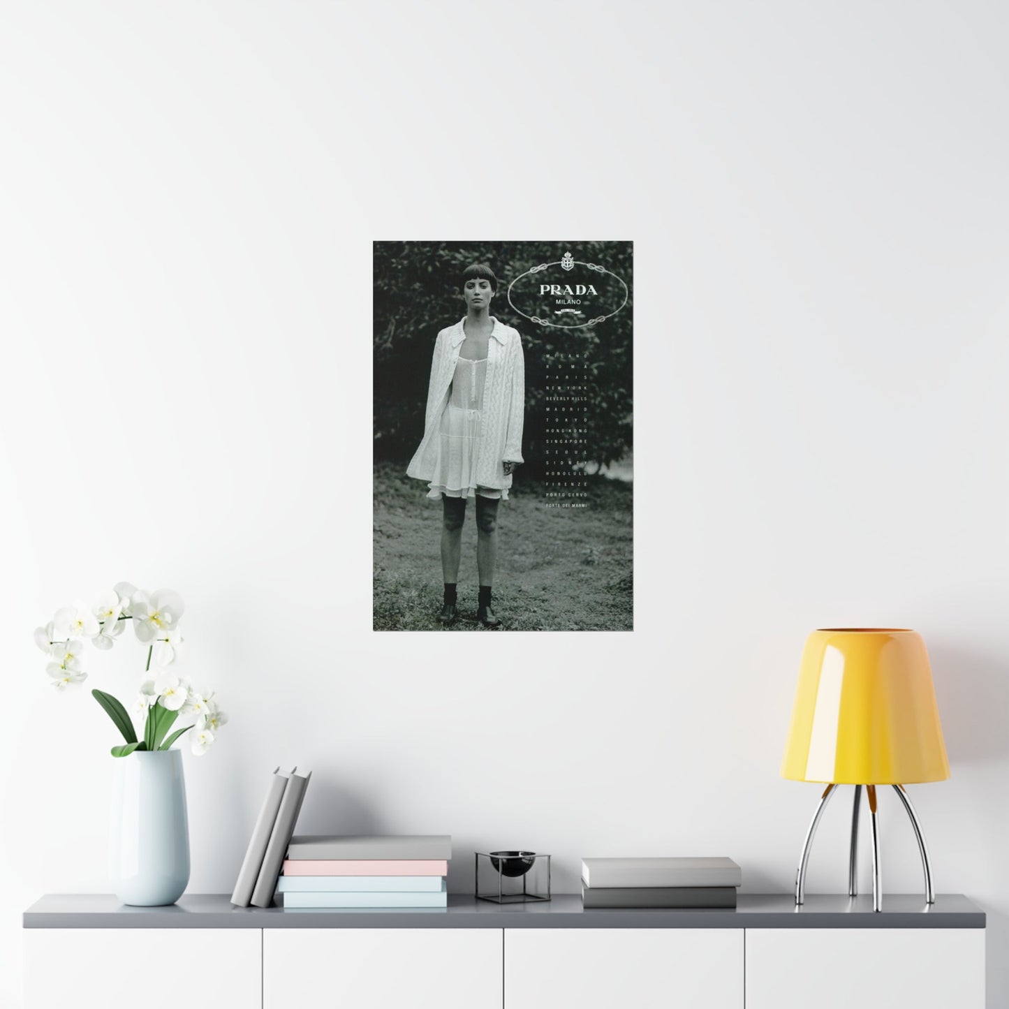Vintage Prada Ad Poster Printify