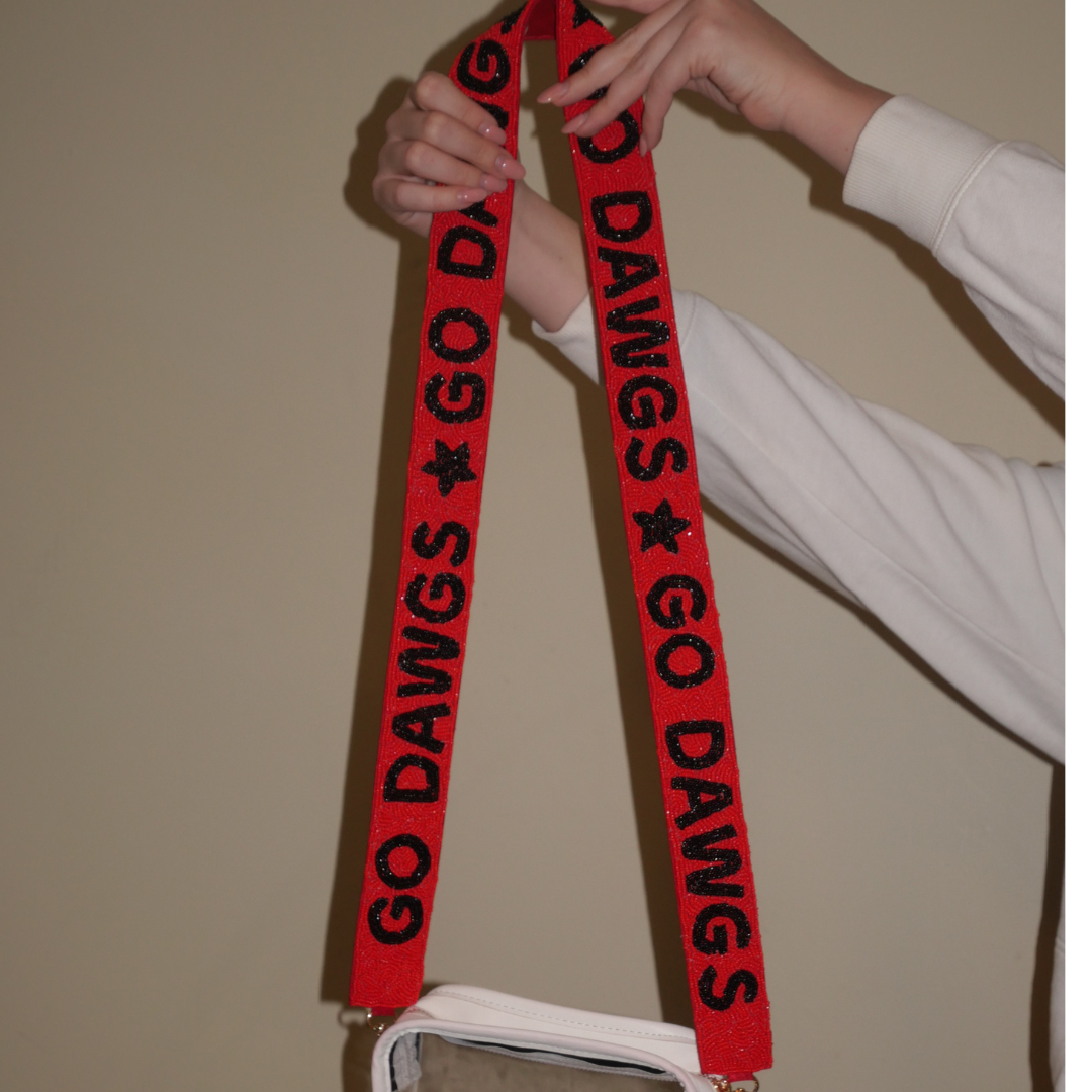 Univeristy of Georgia Beaded Purse Strap | Go Dawgs Beaded Purse Strap