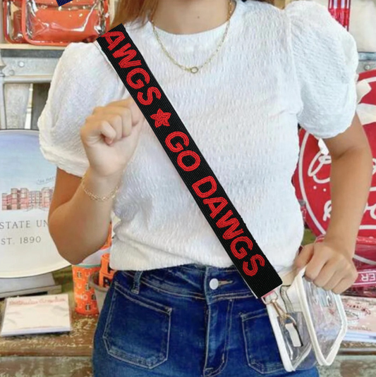 Univeristy of Georgia Beaded Purse Strap | Go Dawgs Beaded Purse Strap