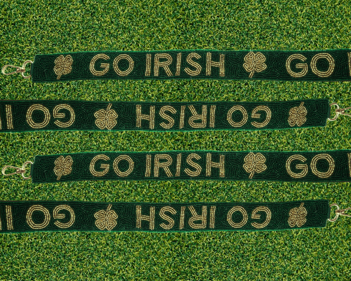 Notre Dame beaded purse strap