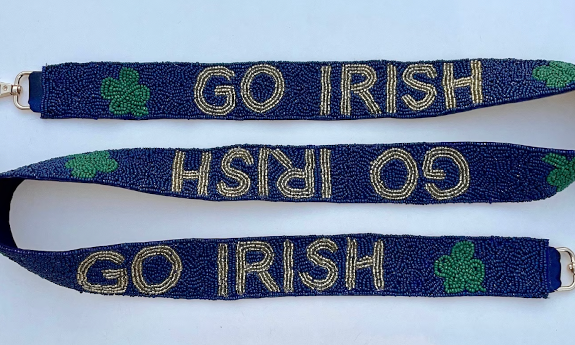 Notre Dame beaded purse strap